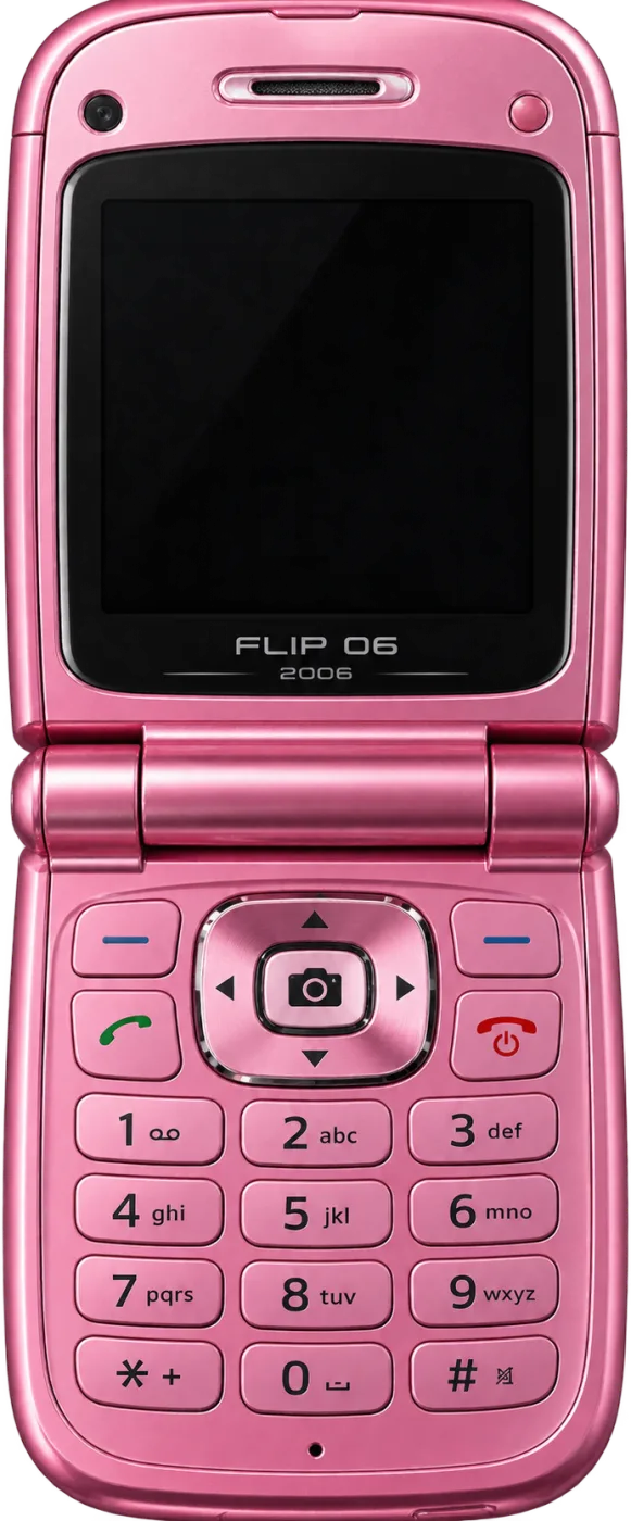 The FLIP 06, flip phone from 2006